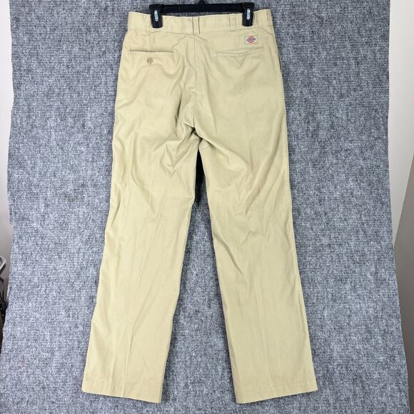 Dickies Pants Mens 32 Beige Chino Workwear Vintage 80s USA Skater Punk - Picture 1 of 8